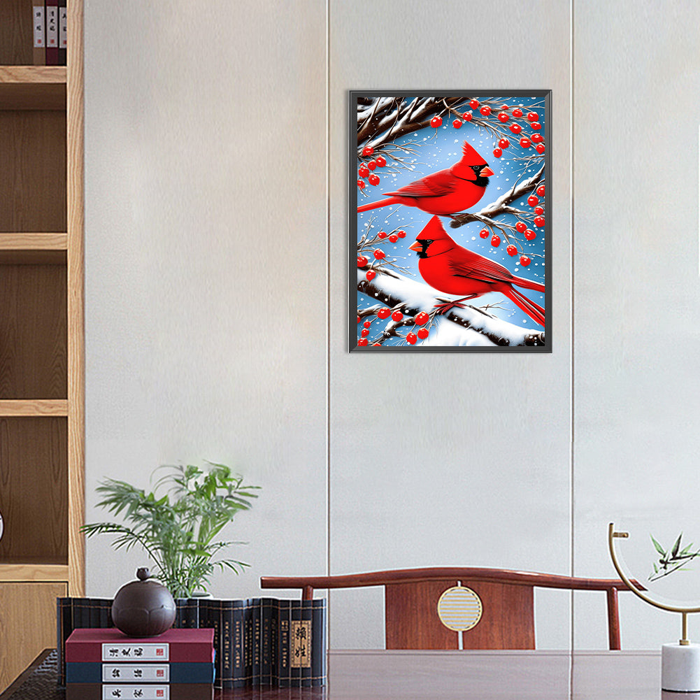 Cardinal - Full Round Drill Diamond Painting 30*40CM