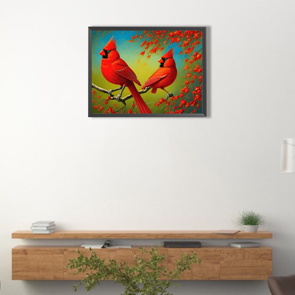 Cardinal - Full Round Drill Diamond Painting 40*30CM