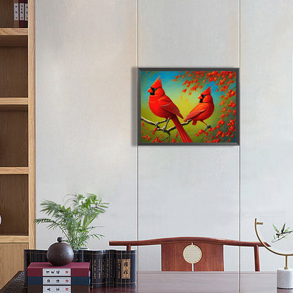 Cardinal - Full Round Drill Diamond Painting 40*30CM