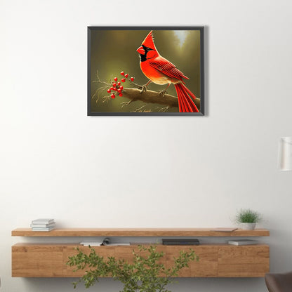 Cardinal - Full Round Drill Diamond Painting 40*30CM