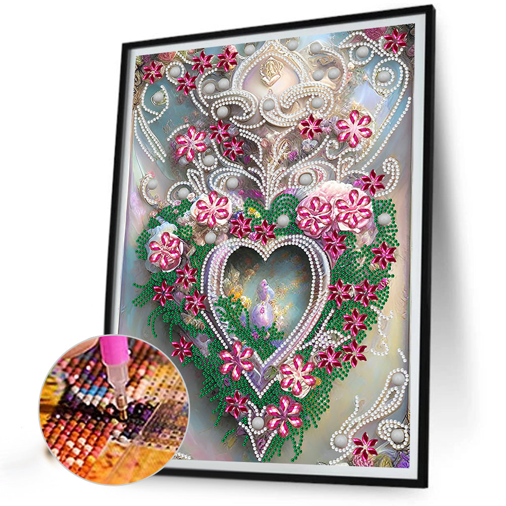 Love - Special Shaped Drill Diamond Painting 30*40CM