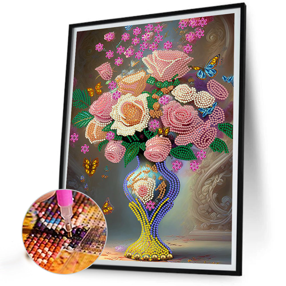 Bouquet - Special Shaped Drill Diamond Painting 30*40CM