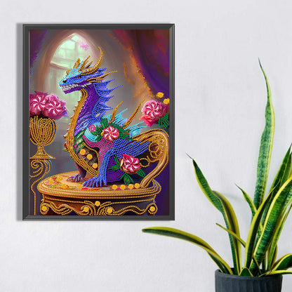 Rose Dragon - Special Shaped Drill Diamond Painting 30*40CM