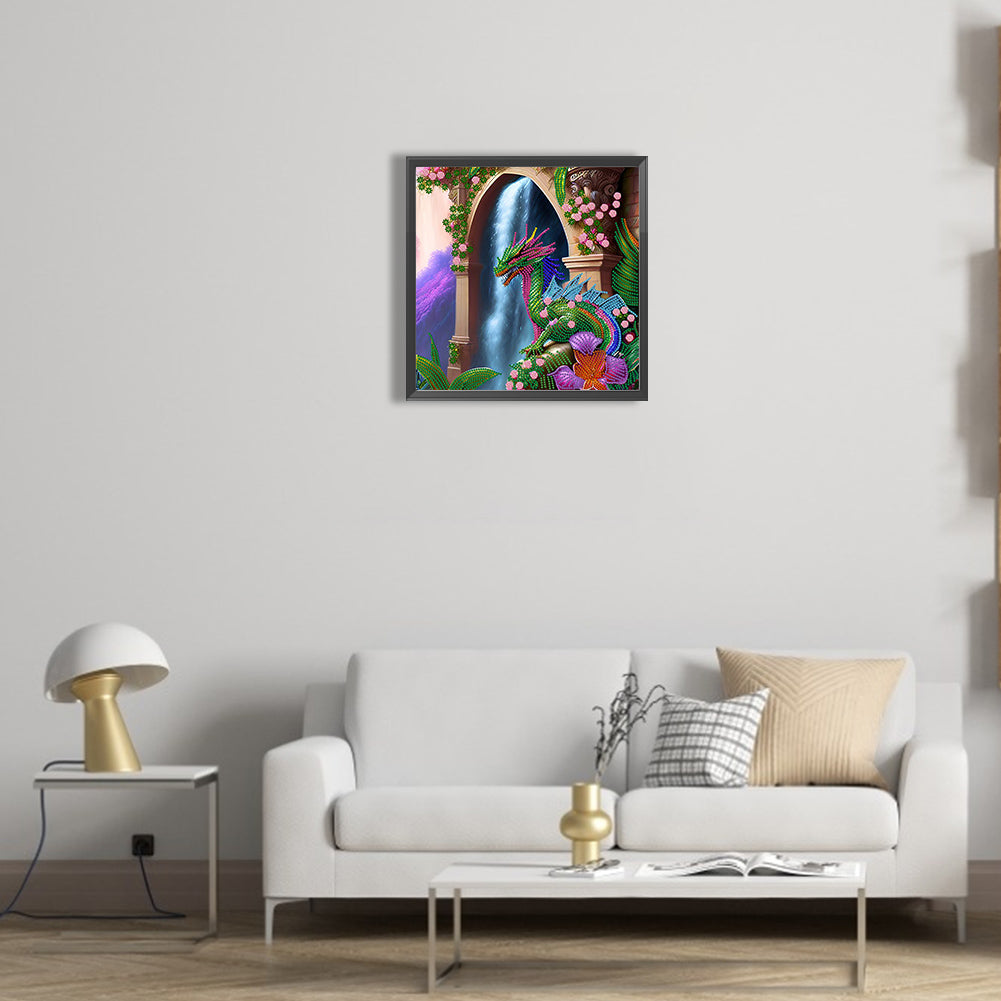 Dragon - Special Shaped Drill Diamond Painting 35*35CM