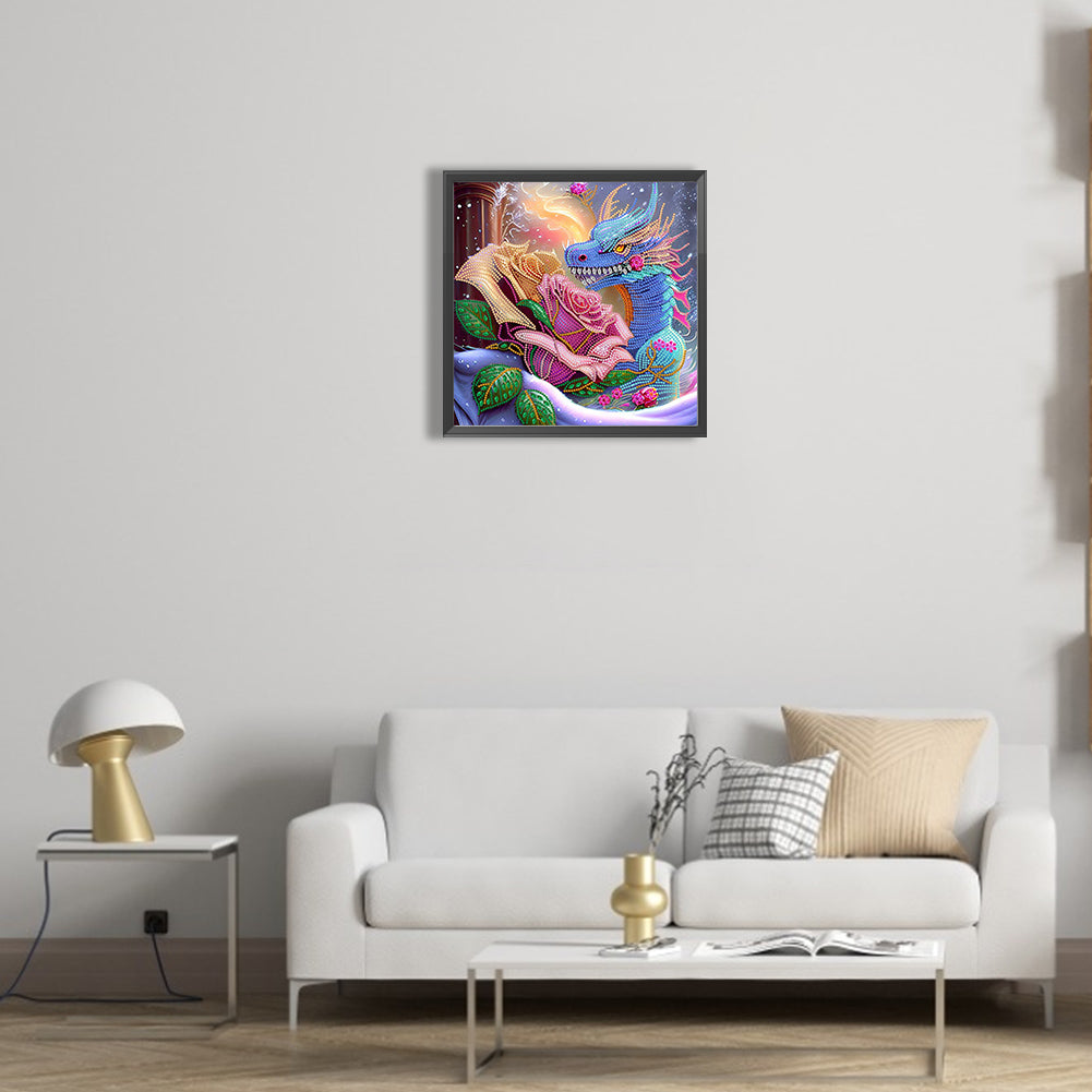 Dragon - Special Shaped Drill Diamond Painting 35*35CM