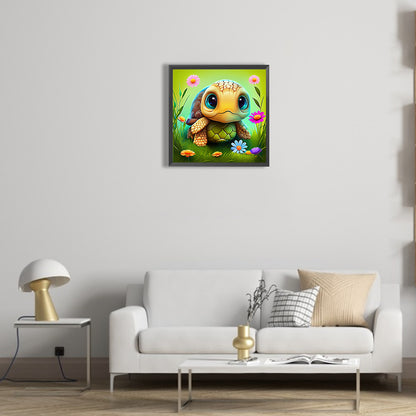 Crawling Turtle - Full Round Drill Diamond Painting 30*30CM