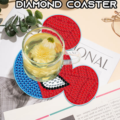 DIY Diamond Painting Coasters Mickey Kit Cartoon Coasters for Adults Kids