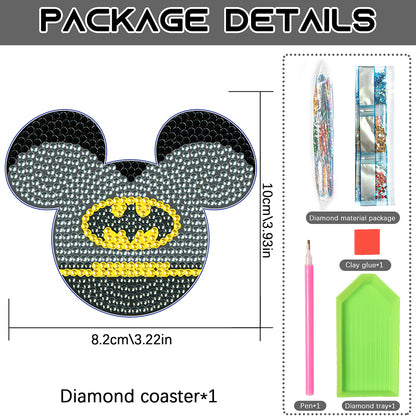 DIY Diamond Painting Coasters Mickey Kit Cartoon Coasters for Adults Kids