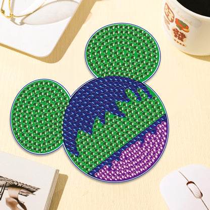 DIY Diamond Painting Coasters Mickey Kit Cartoon Coasters for Adults Kids