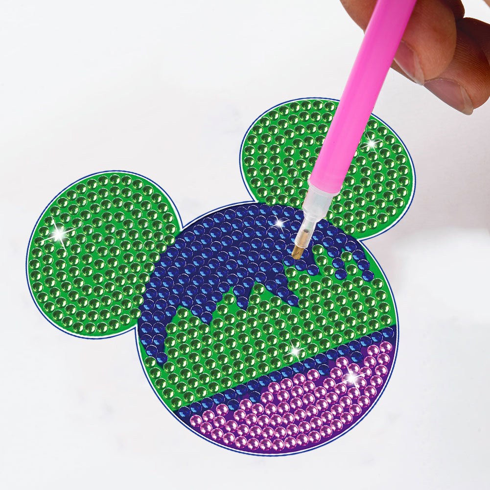 DIY Diamond Painting Coasters Mickey Kit Cartoon Coasters for Adults Kids