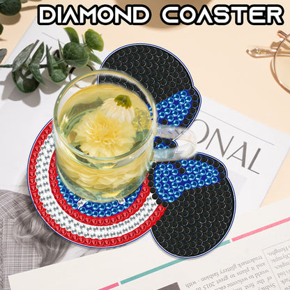 DIY Diamond Painting Coasters Mickey Kit Cartoon Coasters for Adults Kids