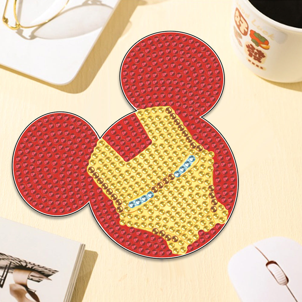 DIY Diamond Painting Coasters Mickey Kit Cartoon Coasters for Adults Kids