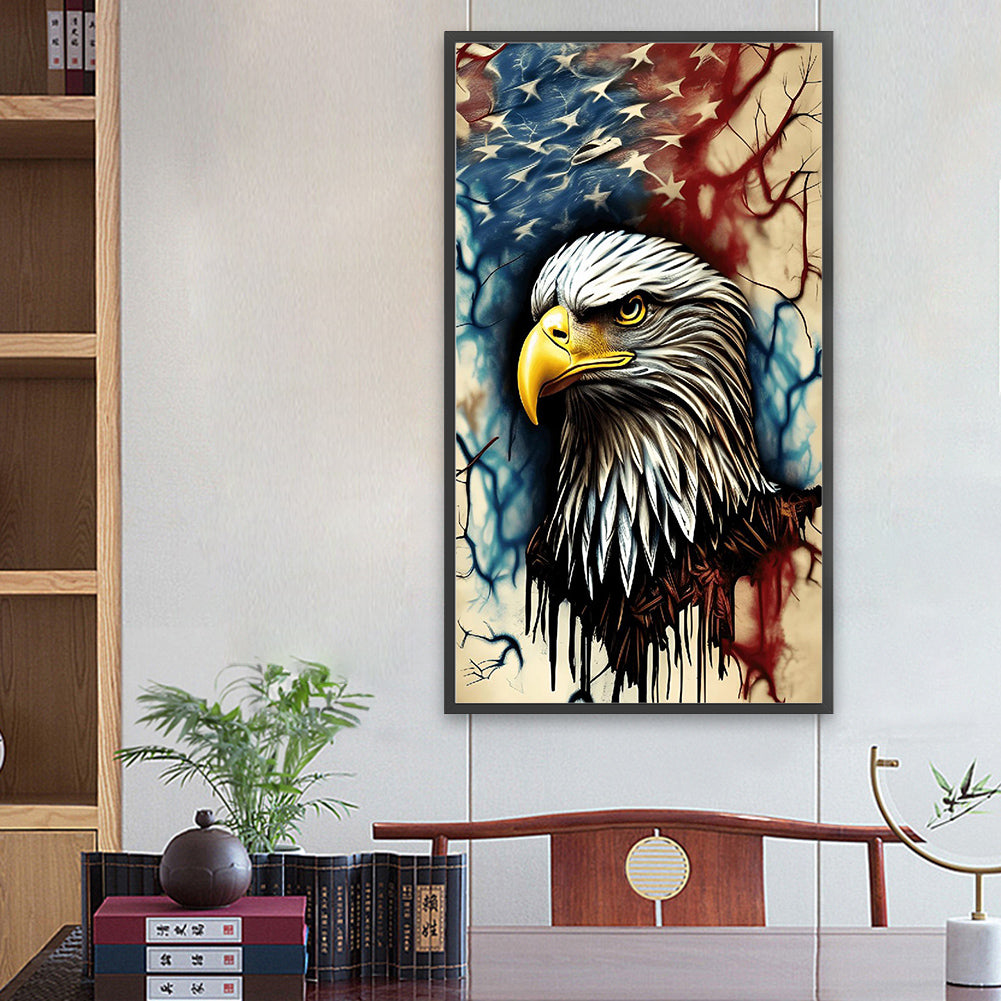 American Eagle - Full Round Drill Diamond Painting 40*70CM