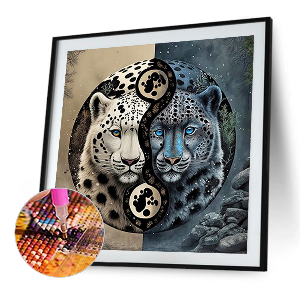 Leopard Tai Chi Yin Yang - Full Square Drill Diamond Painting 50*50CM