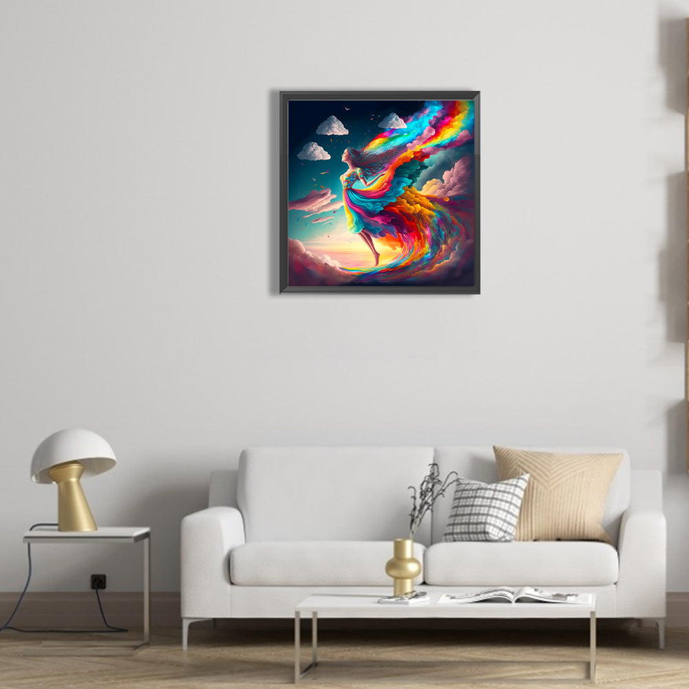 Dream Rainbow World - Full Round Drill Diamond Painting 30*30CM