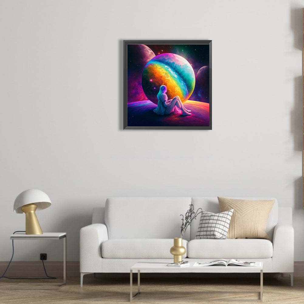 Dream Rainbow World - Full Round Drill Diamond Painting 30*30CM