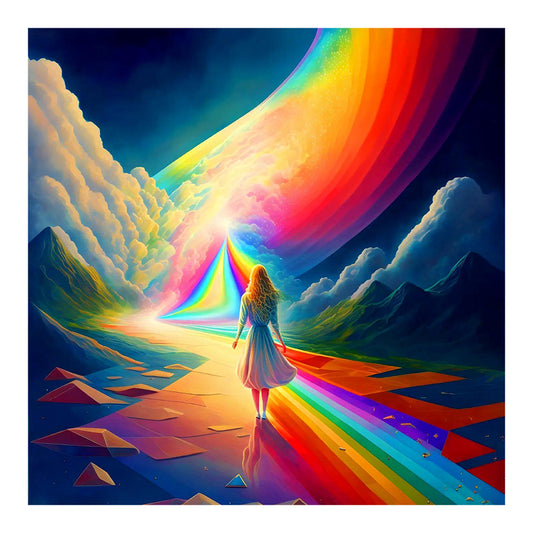 Dream Rainbow World - Full Round Drill Diamond Painting 30*30CM