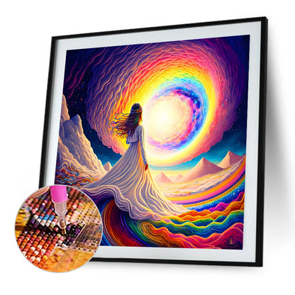 Dream Rainbow World - Full Round Drill Diamond Painting 30*30CM