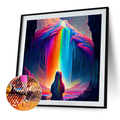 Dream Rainbow World - Full Round Drill Diamond Painting 30*30CM