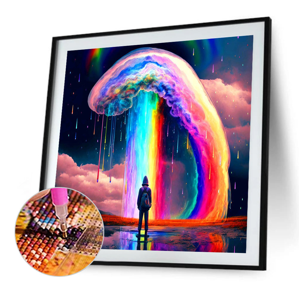 Dream Rainbow World - Full Round Drill Diamond Painting 30*30CM