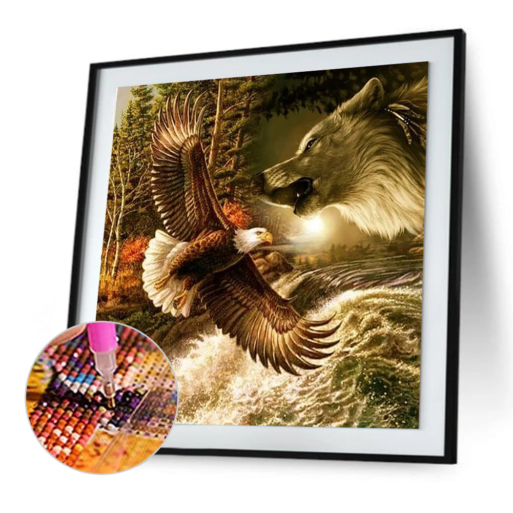 Ferocious Eagle - Full Round Drill Diamond Painting 30*30CM