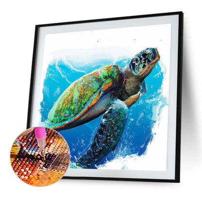 Sea Turtle - Full Round Drill Diamond Painting 30*30CM