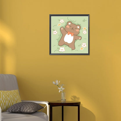 Little Bear - Full Round Drill Diamond Painting 30*30CM