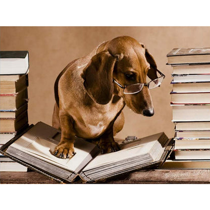 Puppy - Full Round Drill Diamond Painting 40*30CM