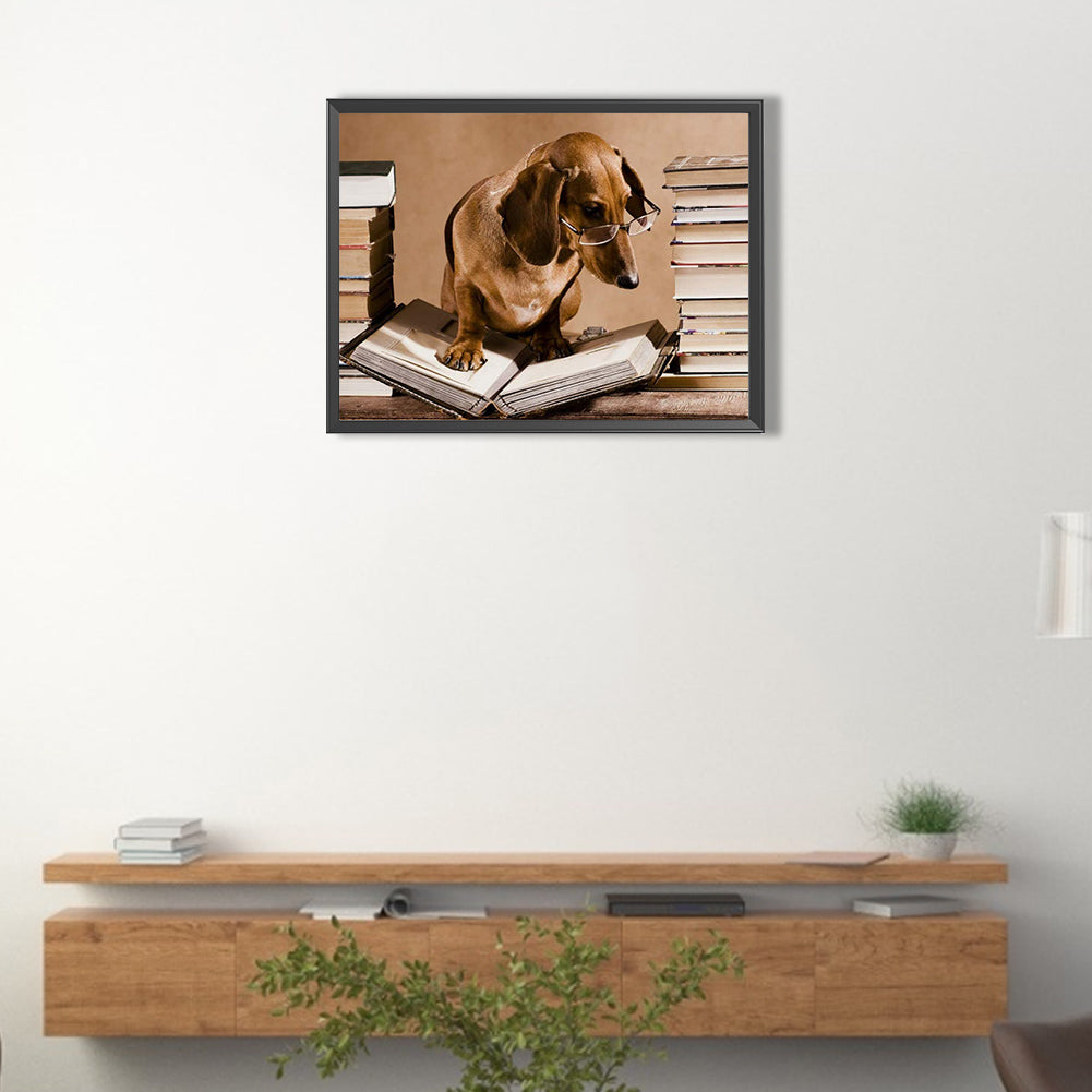 Puppy - Full Round Drill Diamond Painting 40*30CM