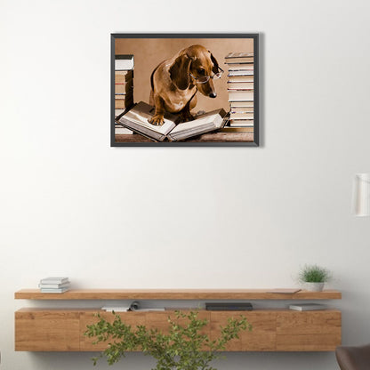 Puppy - Full Round Drill Diamond Painting 40*30CM