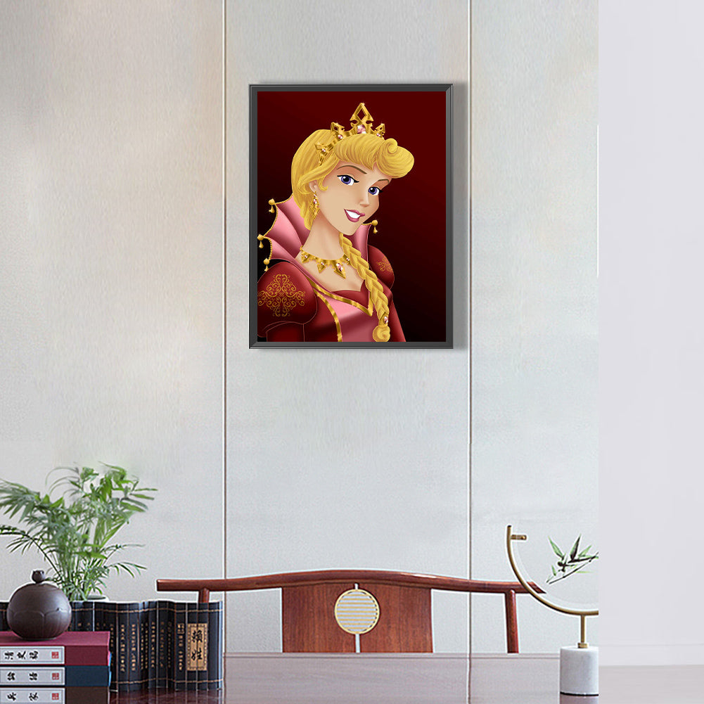 Enthroned Princess Aurora - Full Round Drill Diamond Painting 30*40CM