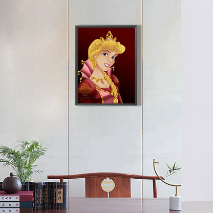 Enthroned Princess Aurora - Full Round Drill Diamond Painting 30*40CM