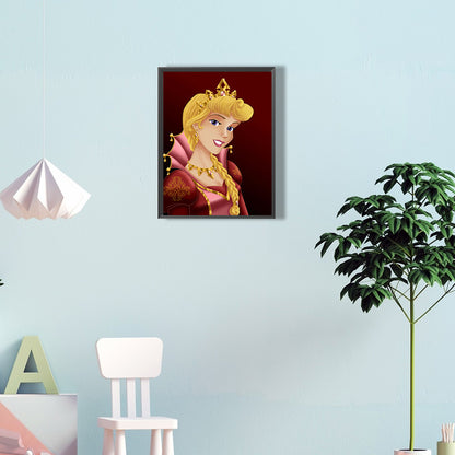 Enthroned Princess Aurora - Full Round Drill Diamond Painting 30*40CM
