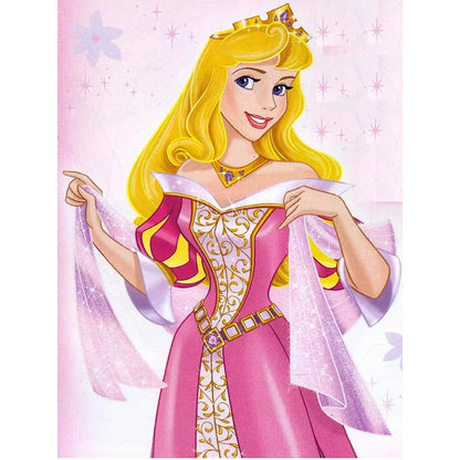 Trying On Princess Aurora - Full Round Drill Diamond Painting 30*40CM
