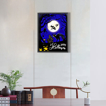 The Witch Of The Night And The Moon - Full Round Drill Diamond Painting 30*40CM