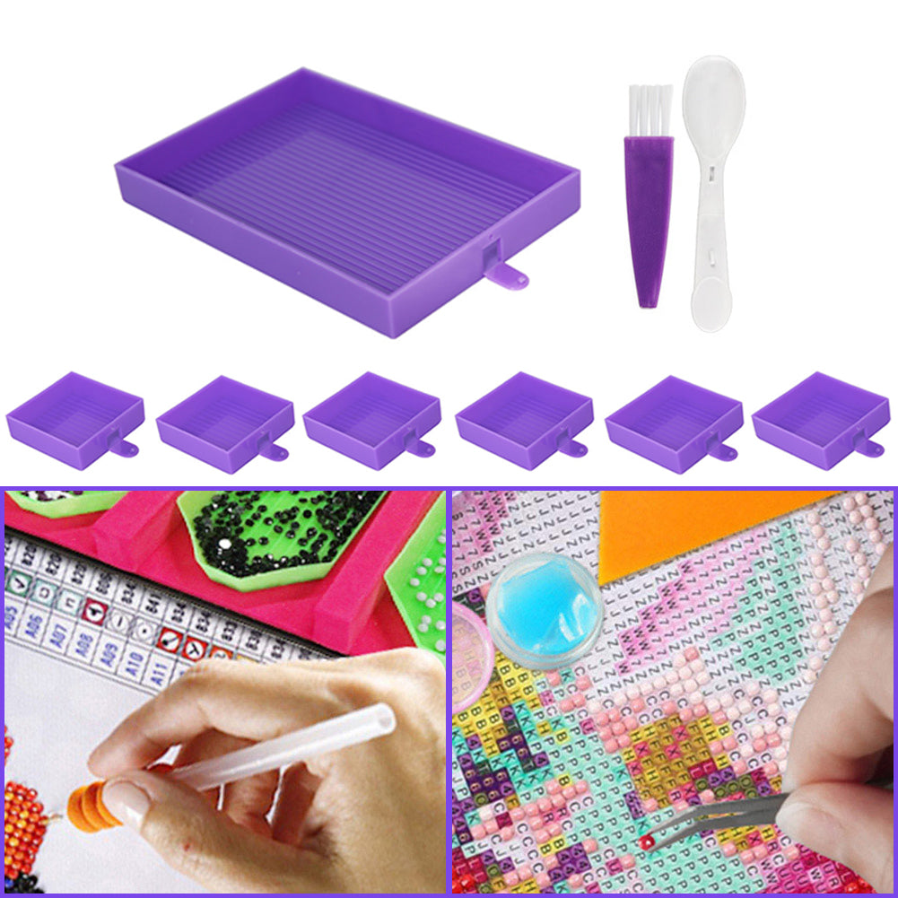 Diamond Embroidery Large Tray Silica Gel Rhinestone Capacity Plate DIY Big Tools