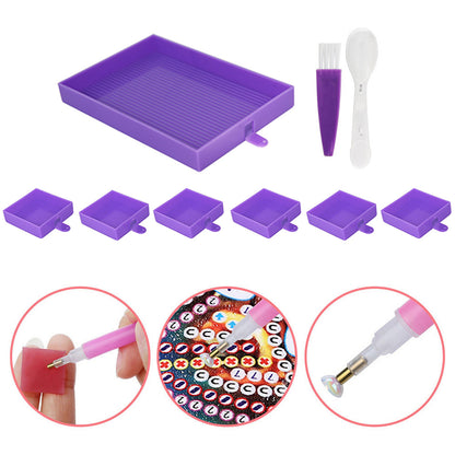 Diamond Embroidery Large Tray Silica Gel Rhinestone Capacity Plate DIY Big Tools