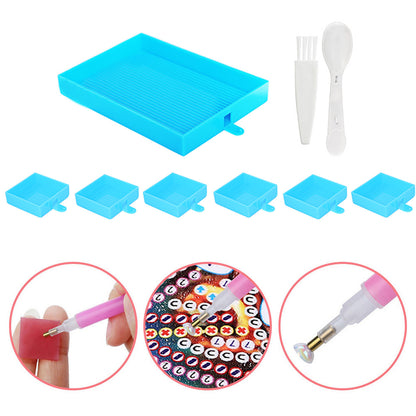 Diamond Embroidery Large Tray Silica Gel Rhinestone Capacity Plate DIY Big Tools