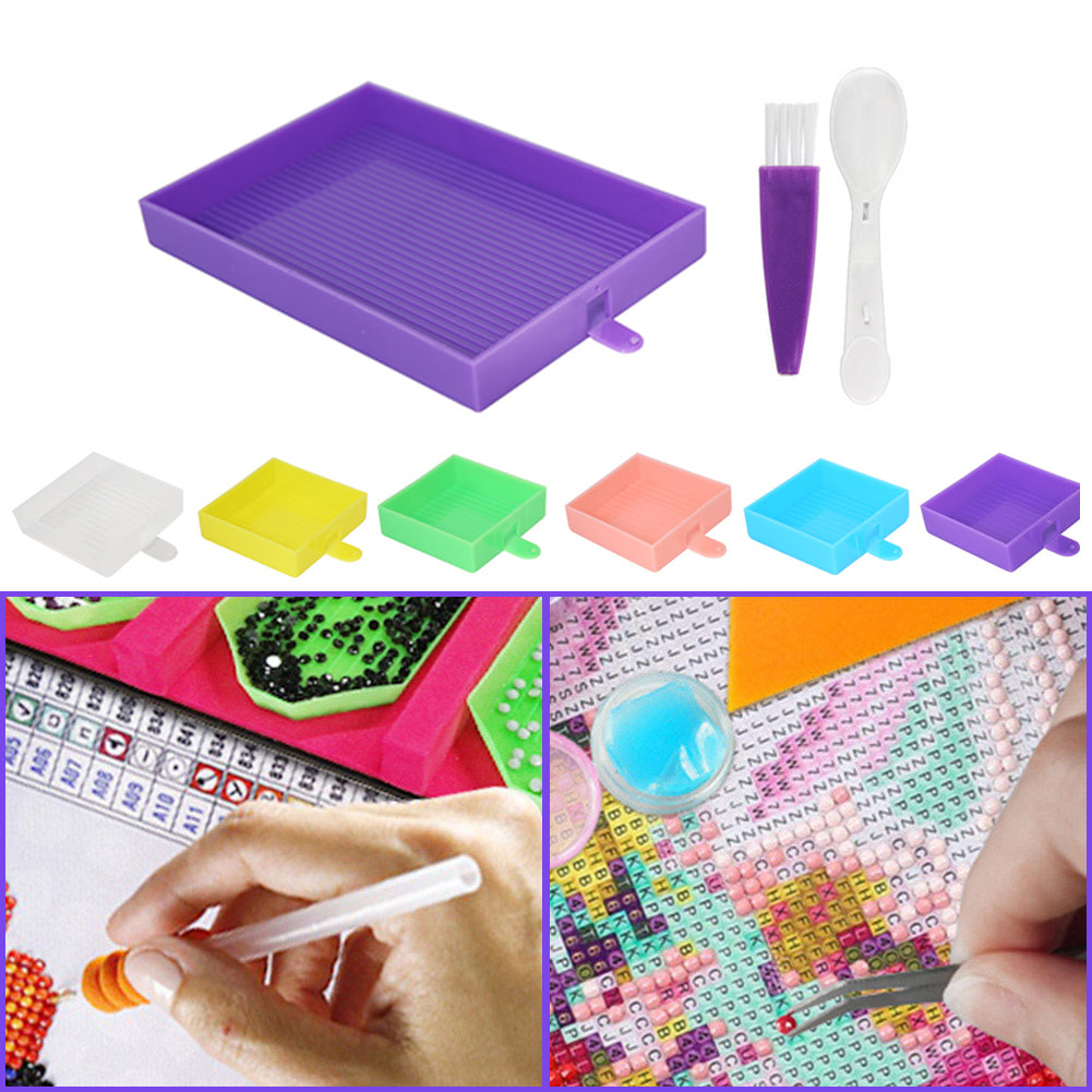 Diamond Embroidery Large Tray Silica Gel Rhinestone Capacity Plate DIY Big Tools