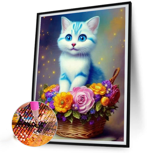 The Cat - Full Round Drill Diamond Painting 30*40CM