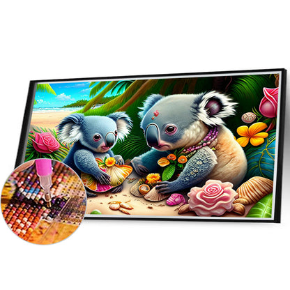 Playing With Koalas - Full Round Drill Diamond Painting 40*30CM