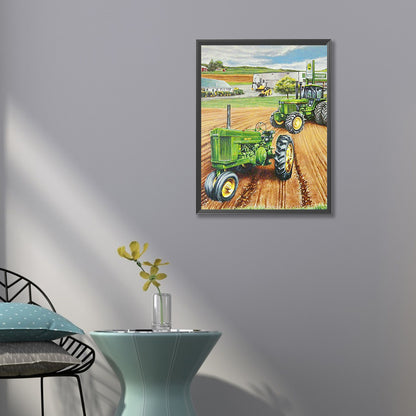 Farm Vehicle - Full Round Drill Diamond Painting 50*60CM