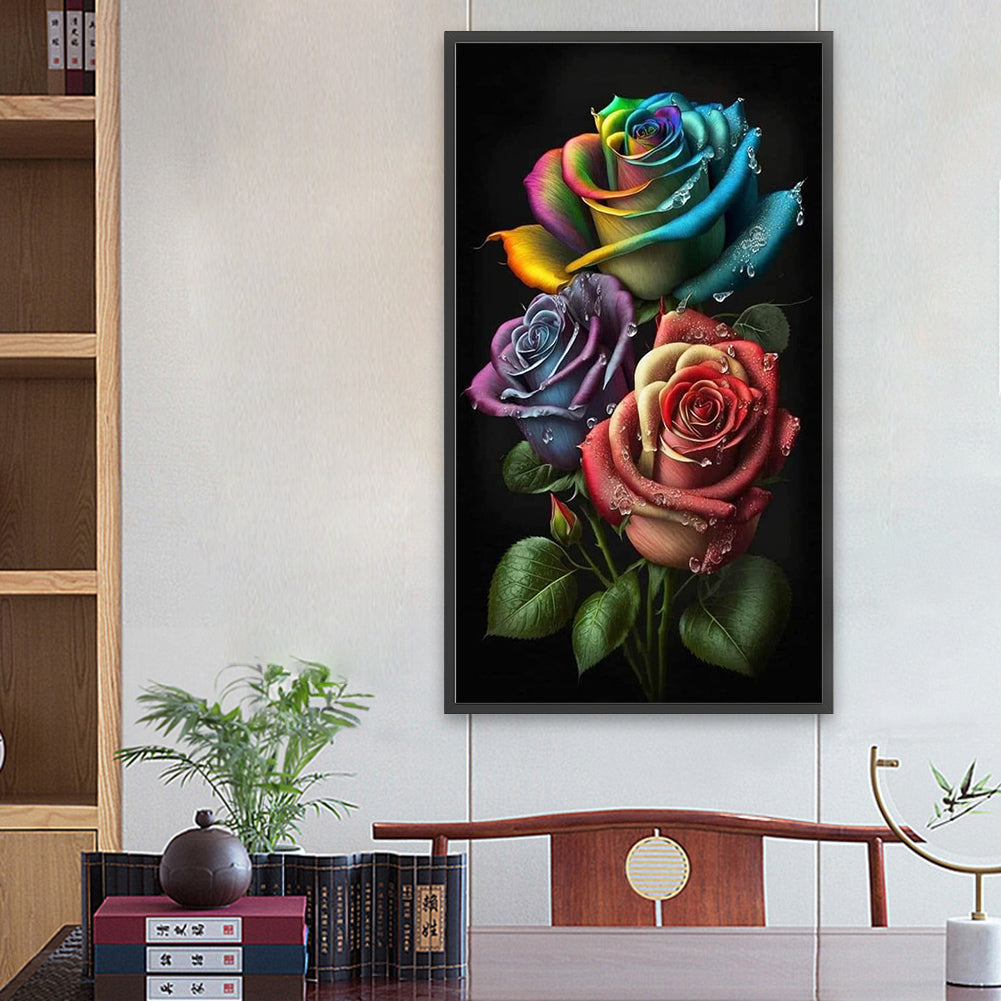 Aurora Rose - Full Round Drill Diamond Painting 40*70CM