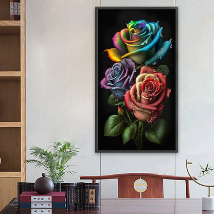 Aurora Rose - Full Round Drill Diamond Painting 40*70CM
