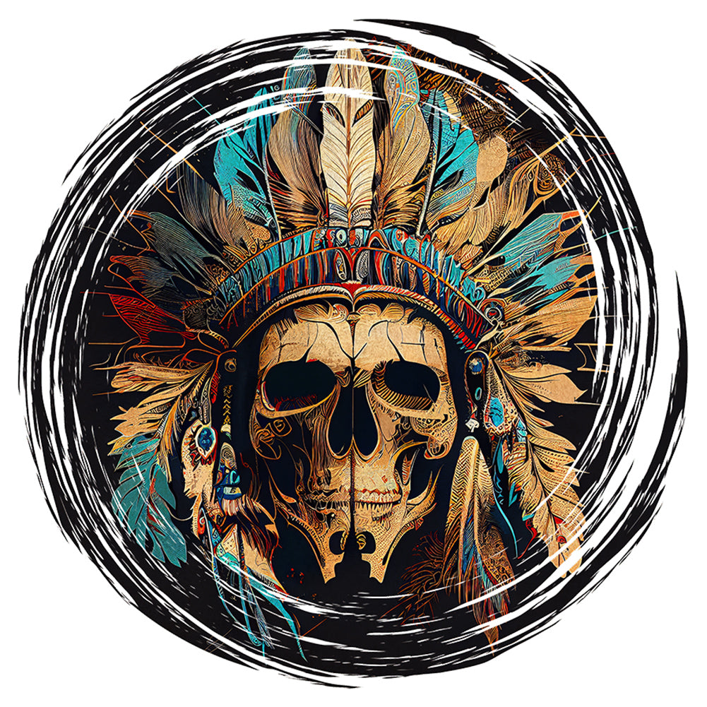 Indian Skull - Full Round Drill Diamond Painting 30*30CM