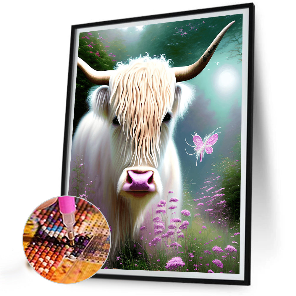 Highland Yak - Full Round Drill Diamond Painting 30*40CM