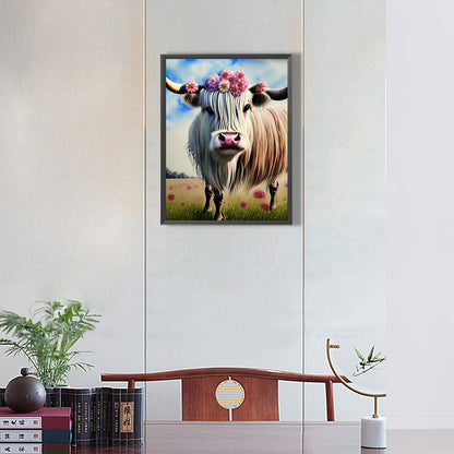 Highland Yak - Full Round Drill Diamond Painting 30*40CM