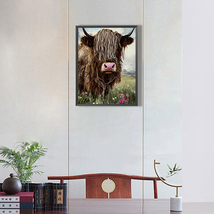 Highland Yak - Full Round Drill Diamond Painting 30*40CM