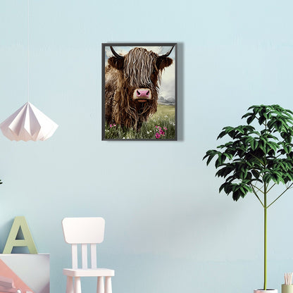 Highland Yak - Full Round Drill Diamond Painting 30*40CM