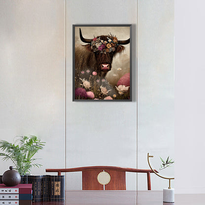 Highland Yak - Full Round Drill Diamond Painting 30*40CM